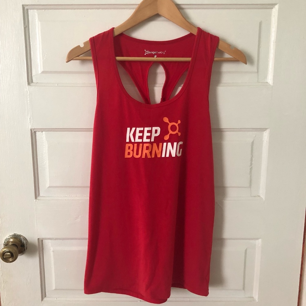 Orangetheory Fitness Red Keep Burning tank